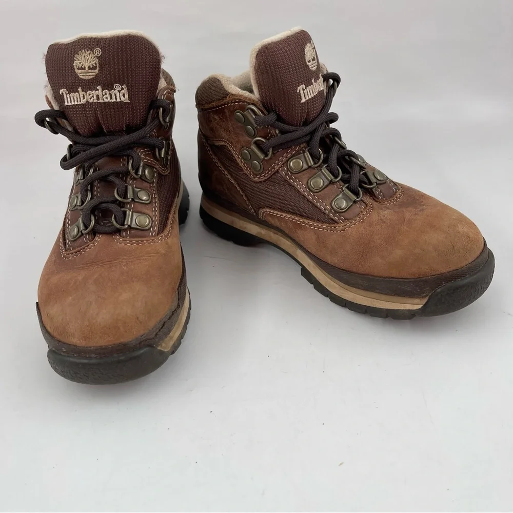 Timberland Boy’s Classic Brown Suede -SZ 12.5 C- Waterproof Hiking Boots